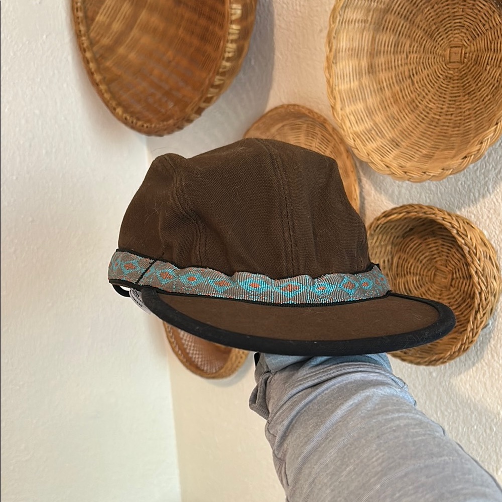 Kavu Brown and Blue panel Hat